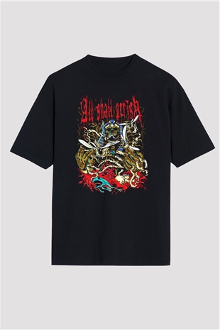 All Shall Perish Siyah Unisex Oversize Tişört T-Shirt