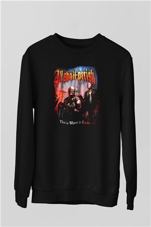 All Shall Perish Siyah Unisex Sweatshirt
