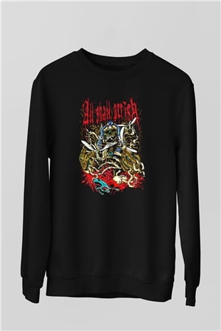 All Shall Perish Siyah Unisex Sweatshirt