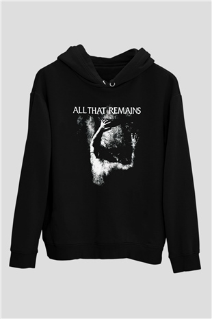 All That Remains Siyah Unisex Kapüşonlu Sweatshirt