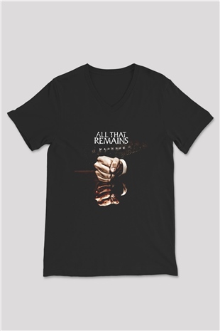 All That Remains Siyah Unisex V Yaka Tişört