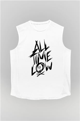 All Time Low Beyaz Unisex Kolsuz Tişört