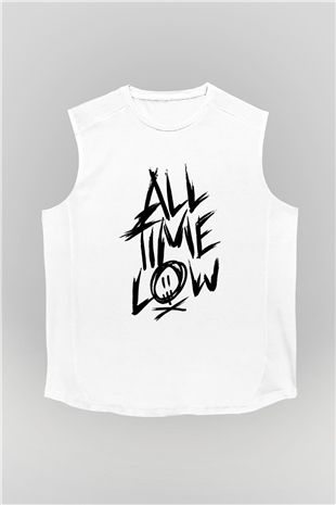 All Time Low Beyaz Unisex Kolsuz Tişört