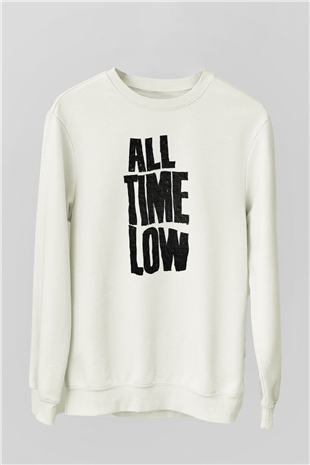 All Time Low Beyaz Unisex Sweatshirt