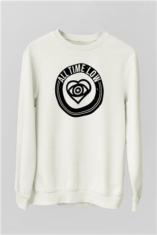 All Time Low Beyaz Unisex Sweatshirt