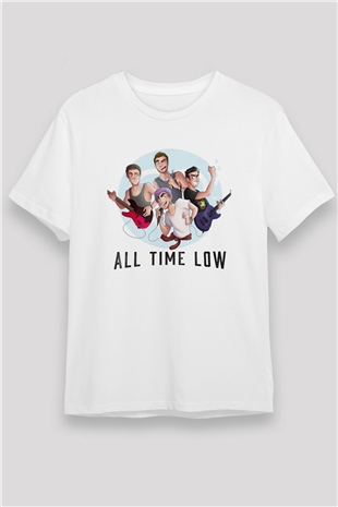 All Time Low Beyaz Unisex Tişört T-Shirt - TişörtFabrikası
