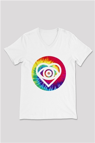 All Time Low Beyaz Unisex V Yaka Tişört T-Shirt