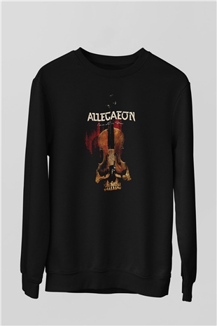 Allegaeon Baskılı Unisex Siyah Sweatshirt