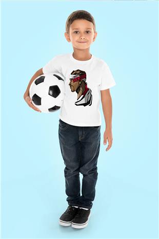 Allen Iverson Baskılı Beyaz Unisex Beyaz Çocuk Tişört - Tshirt