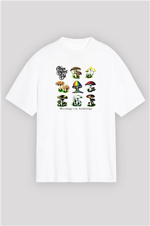 Allman Brothers Band Baskılı Unisex Beyaz Oversize Tişört
