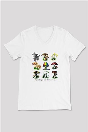 Allman Brothers Band Baskılı Unisex Beyaz V Yaka Tişört