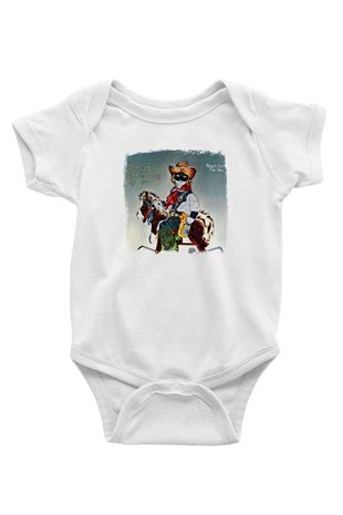 Allman Brothers Band Baskılı Unisex Beyaz Bebek Body - Zıbın