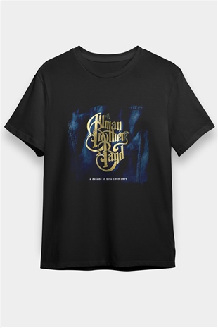 Allman Brothers Band Baskılı Unisex Siyah Tişört
