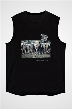Allman Brothers Band Baskılı Unisex Siyah Kolsuz Tişört