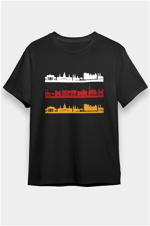 Almanya Siyah Unisex Tişört T-Shirt - TişörtFabrikası