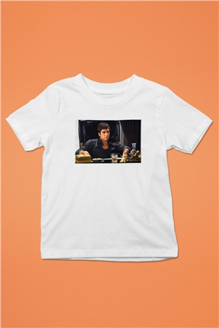 Alpacino Baskılı Beyaz Unisex Çocuk Tişört
