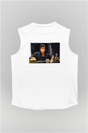 Alpacino Beyaz Unisex Kolsuz Tişört