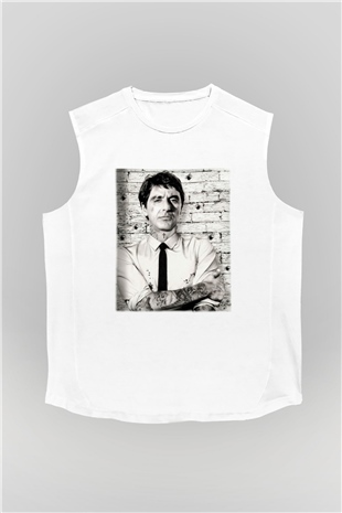 Alpacino Beyaz Unisex Kolsuz Tişört