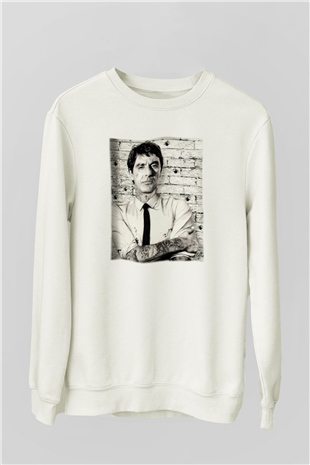 Alpacino Beyaz Unisex Sweatshirt