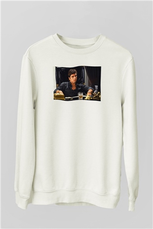 Alpacino Beyaz Unisex Sweatshirt