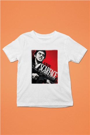 Alpacino Scarface Limited Edition Baskılı Beyaz Unisex Çocuk Tişört