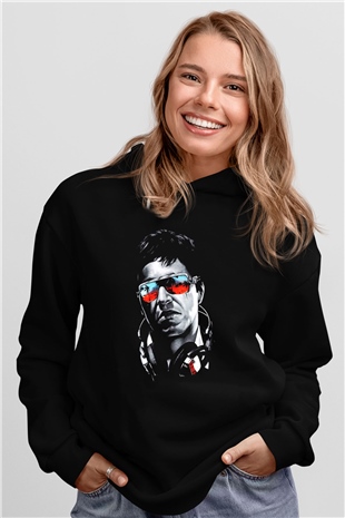 Alpacino Siyah Unisex Hoodie