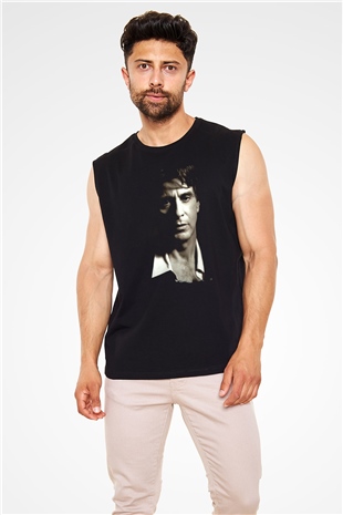Alpacino Siyah Unisex Kolsuz Tişört