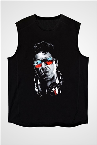 Alpacino Siyah Unisex Kolsuz Tişört