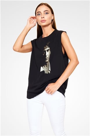 Alpacino Siyah Unisex Kolsuz Tişört