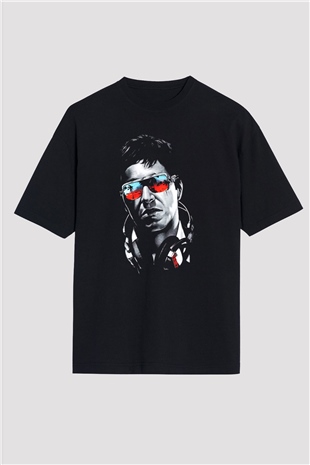 Alpacino Siyah Unisex Oversize Tişört T-Shirt