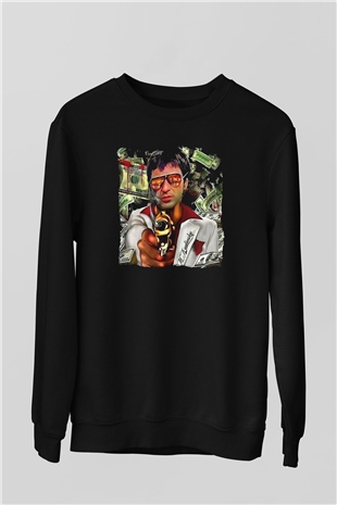 Alpacino Siyah Unisex Sweatshirt