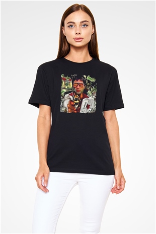 Alpacino Siyah Unisex Tişört T-Shirt - TişörtFabrikası
