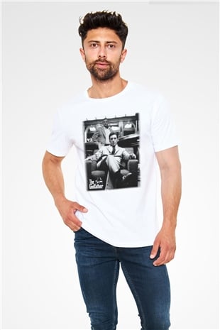 Alpacino The Godfather Beyaz Unisex Tişört T-Shirt - TişörtFabrikası