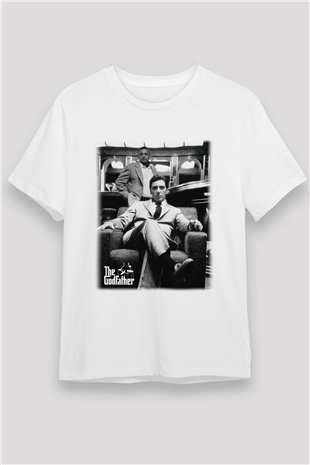 Alpacino The Godfather Beyaz Unisex Tişört T-Shirt - TişörtFabrikası