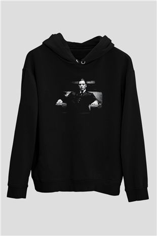 Alpacino The Godfather Siyah Unisex Hoodie
