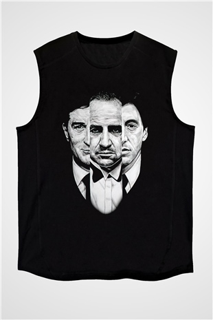 Alpacino The Godfather Siyah Unisex Kolsuz Tişört