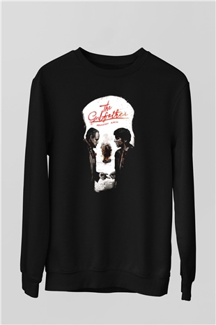 Alpacino The Godfather Siyah Unisex Sweatshirt