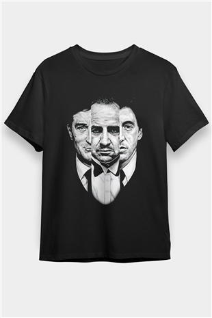Alpacino The Godfather Siyah Unisex Tişört T-Shirt - TişörtFabrikası