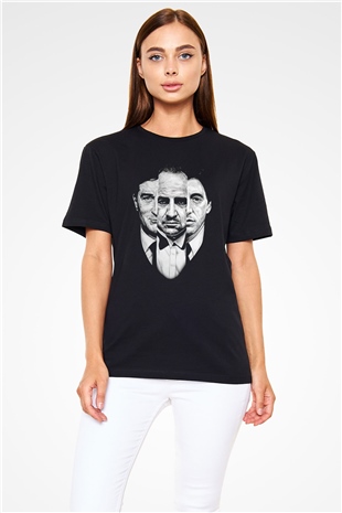 Alpacino The Godfather Siyah Unisex Tişört T-Shirt - TişörtFabrikası