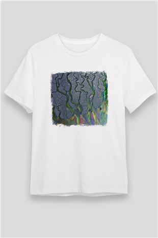 Alt-J Baskılı Unisex Beyaz Tişört
