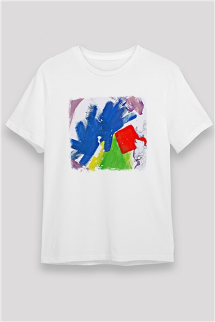 Alt-J Baskılı Unisex Beyaz Tişört