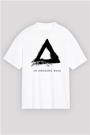 Alt-J Beyaz Unisex Oversize Tişört T-Shirt