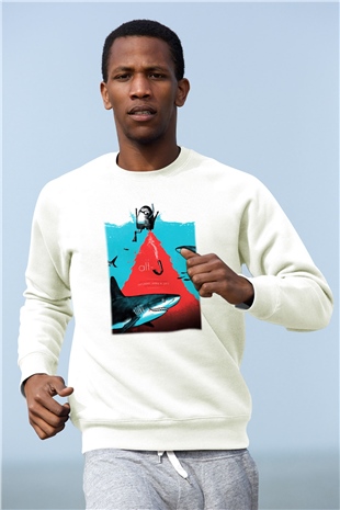 Alt-J Beyaz Unisex Sweatshirt