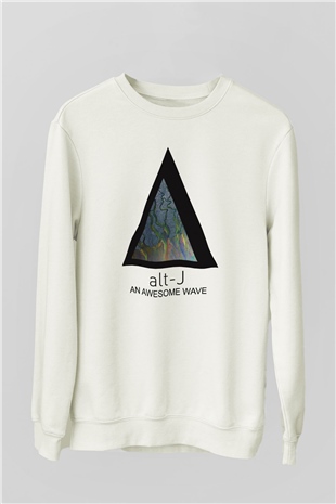 Alt-J Beyaz Unisex Sweatshirt