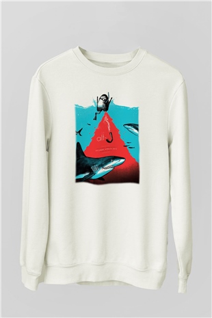 Alt-J Beyaz Unisex Sweatshirt