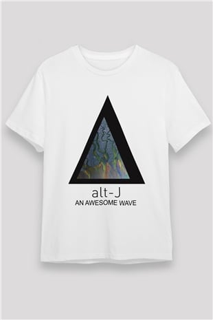 Alt-J Beyaz Unisex Tişört T-Shirt - TişörtFabrikası