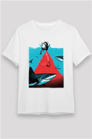 Alt-J Beyaz Unisex Tişört T-Shirt - TişörtFabrikası