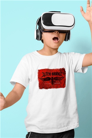 Alter Bridge Baskılı Unisex Beyaz Çocuk Tişört