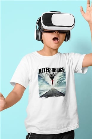 Alter Bridge Baskılı Unisex Beyaz Çocuk Tişört