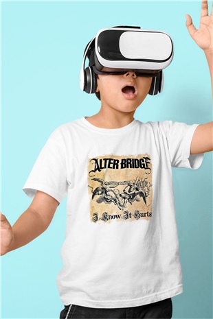 Alter Bridge Baskılı Unisex Beyaz Çocuk Tişört